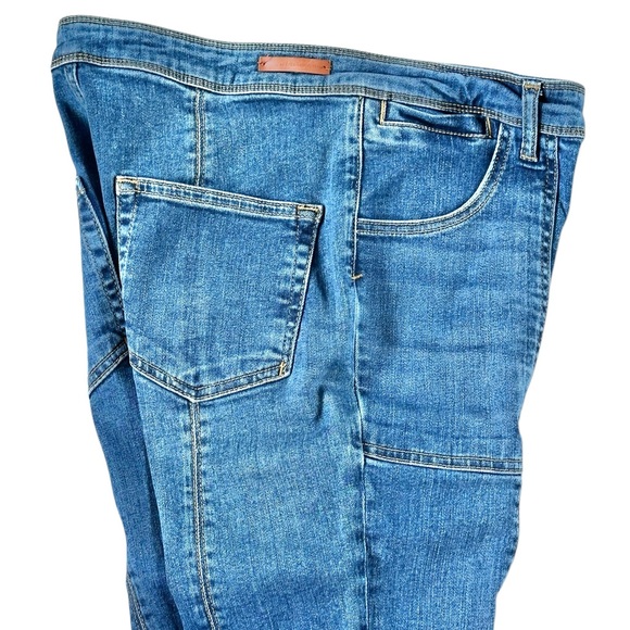 Pilcro Letterpress Anthropologie High Rise Carpenter Bootcut Denim Jeans 29 - Picture 7 of 11